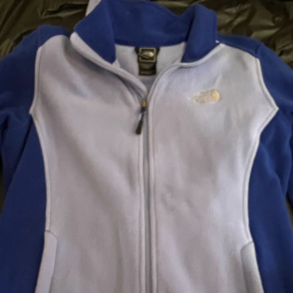 Women’s  North Face Lavender and Navy Fleece Jacket
